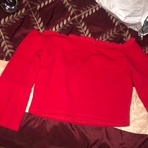 Bell sleeve crop top